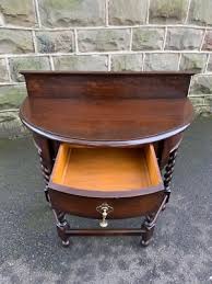 Antique Oak Barley Twist Hall Console Table | eBay