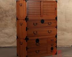 Japanese Style 3 Sections Clothing Chest, Dresser, Isho ...