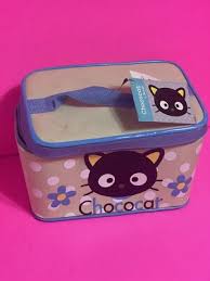 Vintage sanrio Chococat canvas zipper mirror handle cosmetic ...