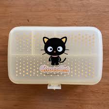 Vintage Plastic Chococat Plastic Box Pencil Case 2 Tier for ...