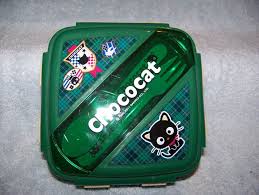 Choco Cat green square box