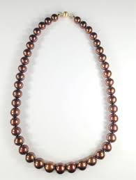 Rare Chocolate Brown AAA+ South Sea Pearls Strand with ...