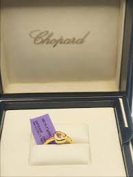 Chopard 18KYG Happy Diamonds Icons Ring Size 6 | eBay