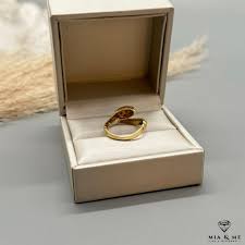 Vintage Snake Ring From the 1970s in 750 Yellow Gold With ...