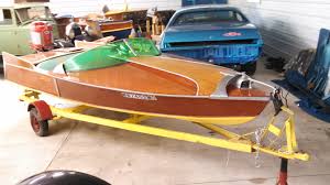 1955 Sea Flash Aristo Craft 13' Wood Boat | Proxibid