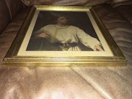 Antique Framed Lithograph CHRIST AT 12 print Portrait H. HOFMANN, NEW YORK USA | eBay