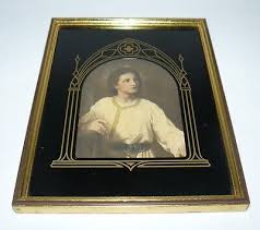 Heinrich Hoffman The Boy Christ Framed 9x7" Reverse Painted Back Ground | eBay