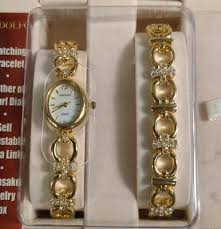 NSB Adolfo Women's Quartz Analog Watch Mother of Pearl Gold ...