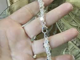 Vicenza Silver 16" Sterling Silver High Polished Confetti Necklace | eBay