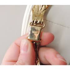 Vintage 1970s Signed Napier Modernist Goldtone Collar Necklace | Chairish