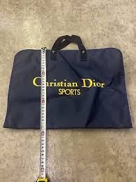Christian Dior SPORTS navy and yellow bag dustbag vintage ...