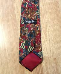Vintage Christian Dior Monsieur Art Silk Designer Mens Tie ...