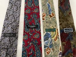 Designer Neckties (4) 2 Dior, 1 Isaac Zelcer, 1 Court House ...