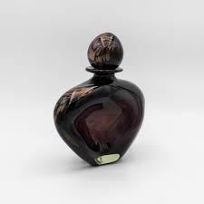 1970s Hand-Blown Art Glass Perfume Bottle | Chairish