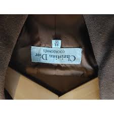 Dior Blazer Size 44 IT: Elegant Brown Jacket