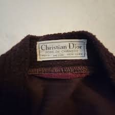 Vintage Christian Dior Robe De Chambre Waffle Textured Plum ...