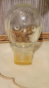 Vintage Glass Bottle Little Girl Figure Holding a Flower ...