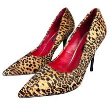 Charles Jourdan Women's Sz 7.5 Leopard Print Pony Hair Pumps ...