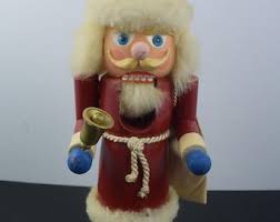 Vintage VEB Hodrewa Rosenthal Santa Nutcracker, Wooden Santa ...
