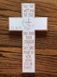 Isaiah 40, Cross With Encouraging Bible Verse, Inspiring Wall ...