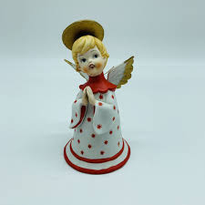Vintage Angel Porcelain Angel Bell w/ Halo 6” | eBay