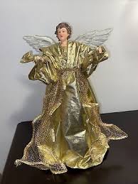 GOLD LAME ANGEL TREE TOPPER | eBay