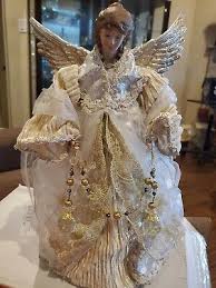 Santa's Workshop 3035 Gilded Angel Treetopper 16" Multi | eBay