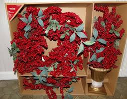 New Holiday Living 20" Red Berry Artificial Christmas 3 Pc ...