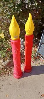 37" INTEGRATED PLASTICS LTD BLOW MOLD NOEL CANDLE xmas ...