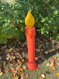 Vintage Noel Blow Mold Candle - Illuminated Holiday ...