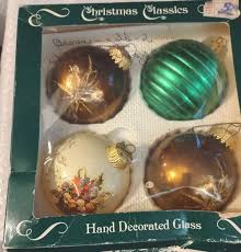 Christmas Classics Christmas by 3 Krebs Hand Decorated Glass ...