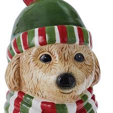 Park Designs Holiday Paws Dog Cookie Jar - Walmart.com
