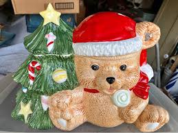 New Lilian Vernon cookie jar, Santa Claus Bear