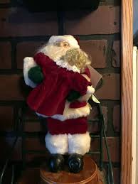 Christmas Creations Music Box Santa with child "We Wish You ...