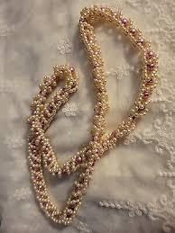 Vintage 17" Layered Woven Multi Strand Faux Pearl Necklace ...