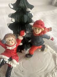 Mervyn's Christmas Village Square Snow Kids Ice Skating ...