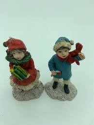 Vintage Set of Four Collectible Victorian Family Christmas ...