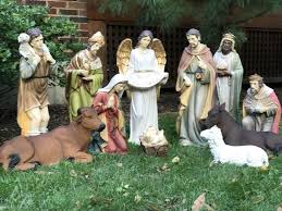 Large Yard Nativity Scene, 27in, 12 Piece Indoor or Outdoor ...