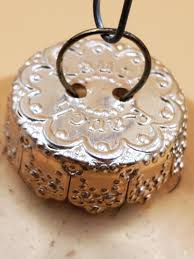 Vintage Rauch Gold Tone Glitter 3 Wise Men Glass Ball ...