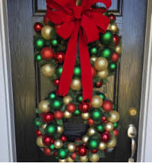 Double Christmas Wreath, Ornament Wreath, Christmas Front ...