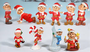 Santa Elf On Candy Cane Statue 4FT