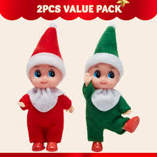 Amazon.com: JOYIN 2 Pcs Christmas Elf Plush Doll Tiny Soft ...