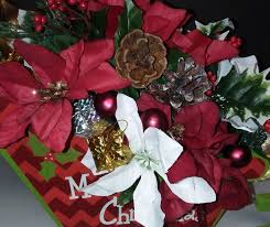 Merry Christmas Santa's Sleigh Floral Centerpiece | eBay