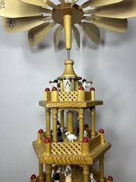 Vintage Spiegel Christmas Nativity Carousel Windmill Pyramid 4Tier | eBay