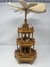 Vintage 18" Lillian Vernon Wood Christmas Carousel Pyramid Nativity 8996 for sale online | eBay