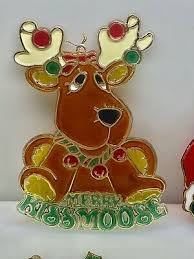 CHRISTMAS 4 Vintage 1977 Hallmark Ornament s TIFFANY CLASSICS Faux Stained Glass | eBay