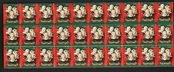 1950 WX151 Angels Singing Printer "F" Sheet of 100 US ...