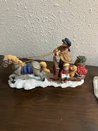 2 Rite Aid Christmas Village Collection Horse drawn ...