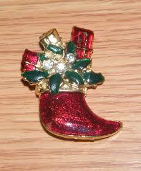 Unbranded 1 3/4" Inch Christmas Holiday Red Stocking Gold ...