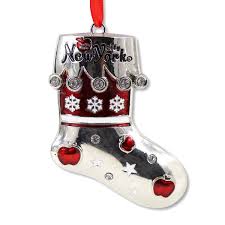 Acrylic Metal Holiday Stocking New York Ornaments (2 Colors ...
